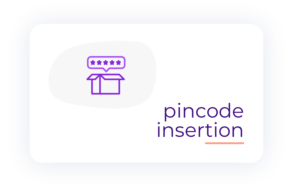 pincode insertion